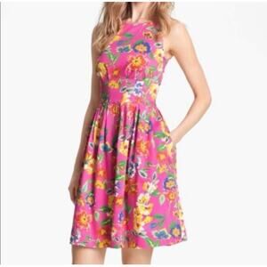 Kate Spade Floral Sleeveless Mini Dress Pink 4